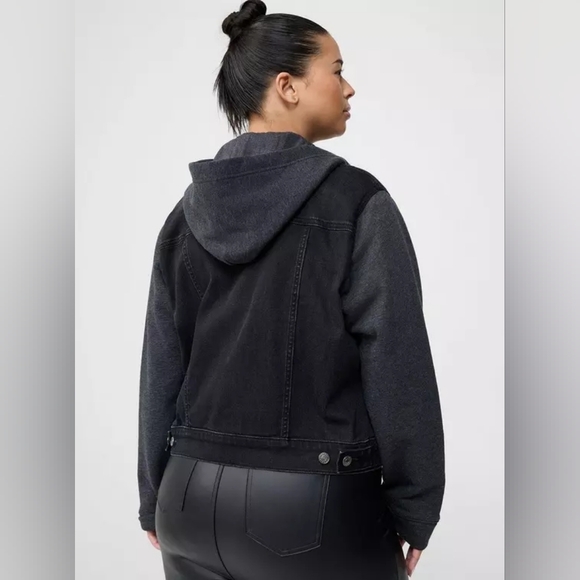 Denim Trucker Jacket, Vintage Black - Picture 3 of 10